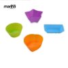 4-Design Silicone Muffin Mold – Assorted Colors