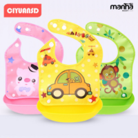 Baby Feeding Plastic Bibs