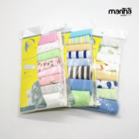Soft Cotton Baby Handkerchief / Towel – 8 Pcs Pack Multicolor